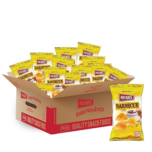 Herr's Patatas fritas para barbacoa, 1 onza (paquete de 42 bolsas)