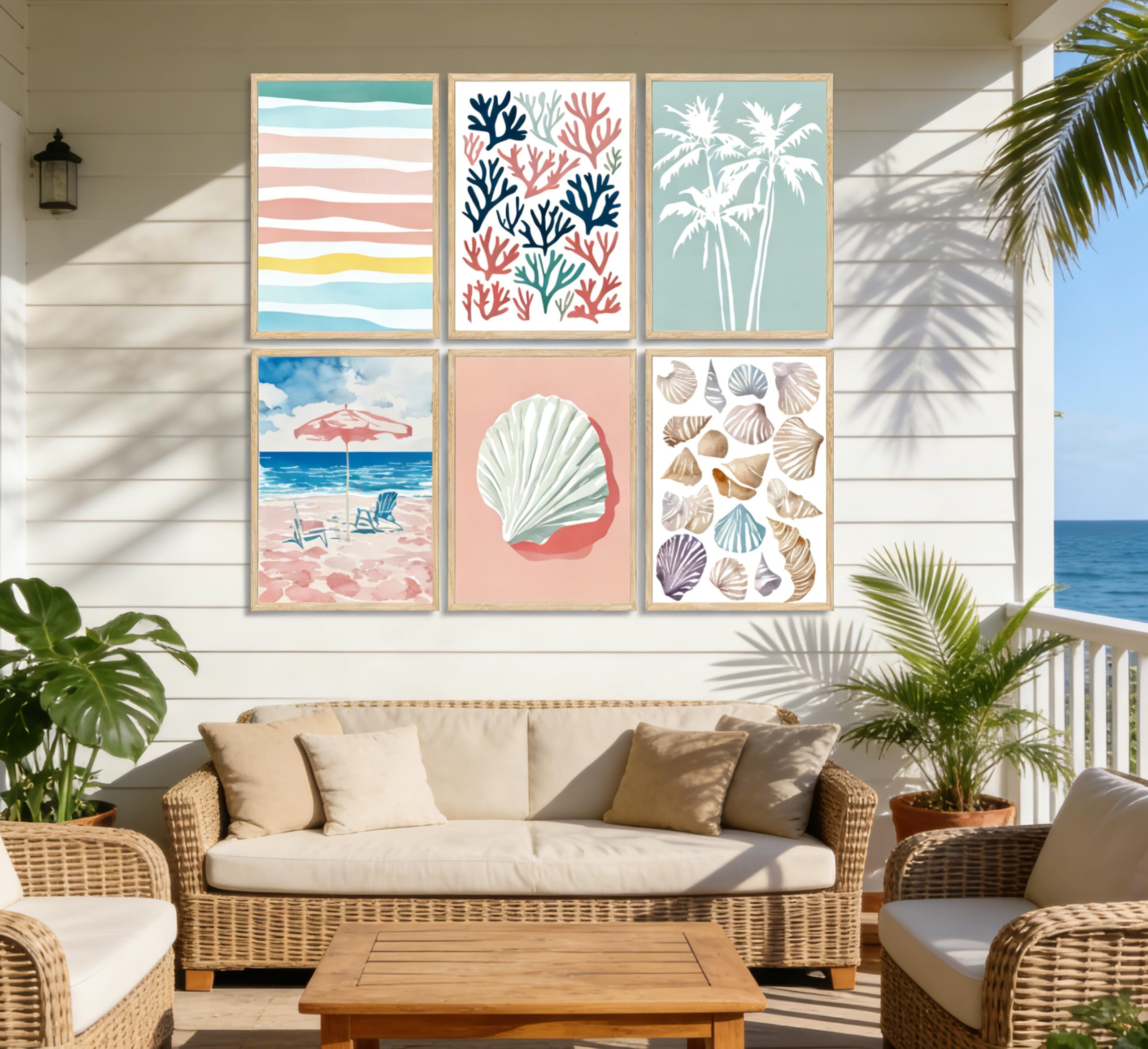 Coastal Wall Art - Boho Beach Prints -6