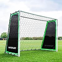 QUICKPLAY Tekkers GS Trainer 3-in-1 Soccer Rebounder & 7x5' Goal - Ultra-Responsive Net for Passing, Shooting, Backyard Training