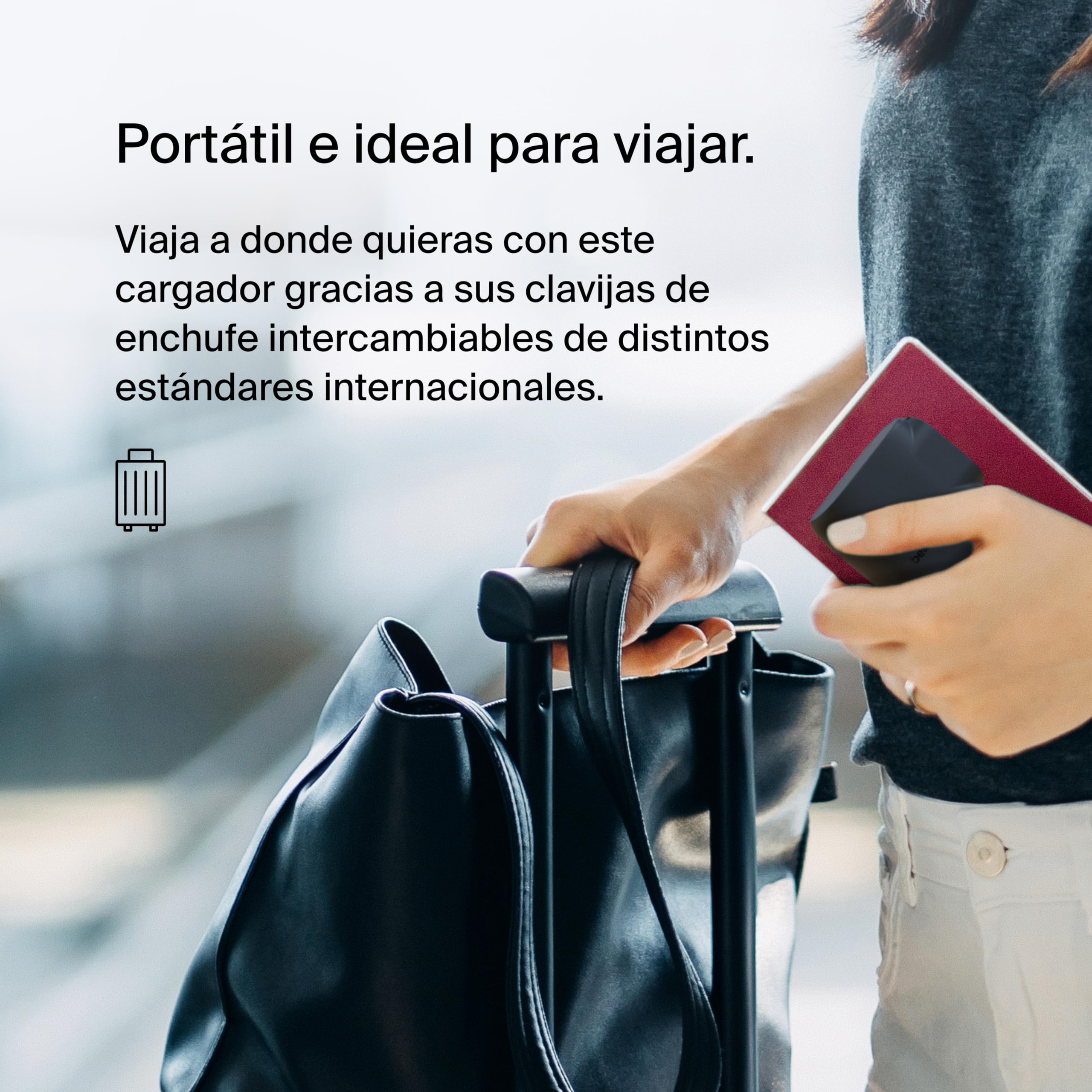 Belkin Cargador USB de Pared híbrido de 25 W con batería Externa de 5000mAh, Cargador portátil 25W 2 en 1 con 1 Puerto USB-C PD 3.0 y 1 Puerto USB-A, Power Bank de 2 Puertos USB y Cable USB-C a USB-C
