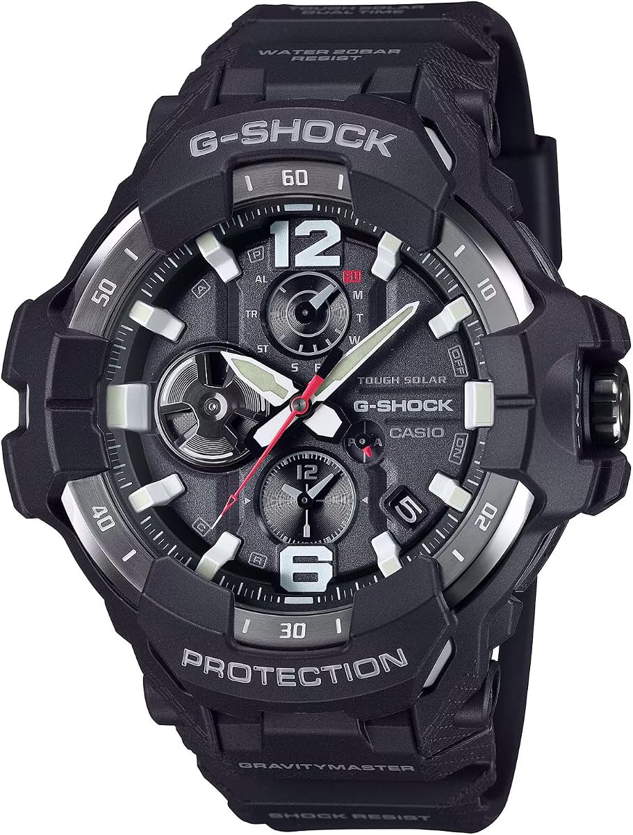 G-Shock GRAVITYMASTER GRB300-1A | Reloj de piloto | Tough Solar | Registro de vuelo Bluetooth® | Tiempo dual | 200 M resistente al agua