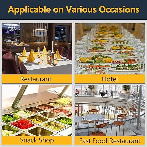 Miniatura 9 de Festa Essential Freidora comercial con cesta y tapa, capacidad de 1750 W, 6 L (6.5 cuartos de galón), encimera eléctrica de acero inoxidable,