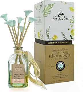 Penny & Rose Ceramic Calla Lily Diffuser | Roasted Maple 'Mallows Oil Scent