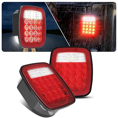 Universal 38 LED Replacement Tail Lights Taillights for Jeep Wrangler