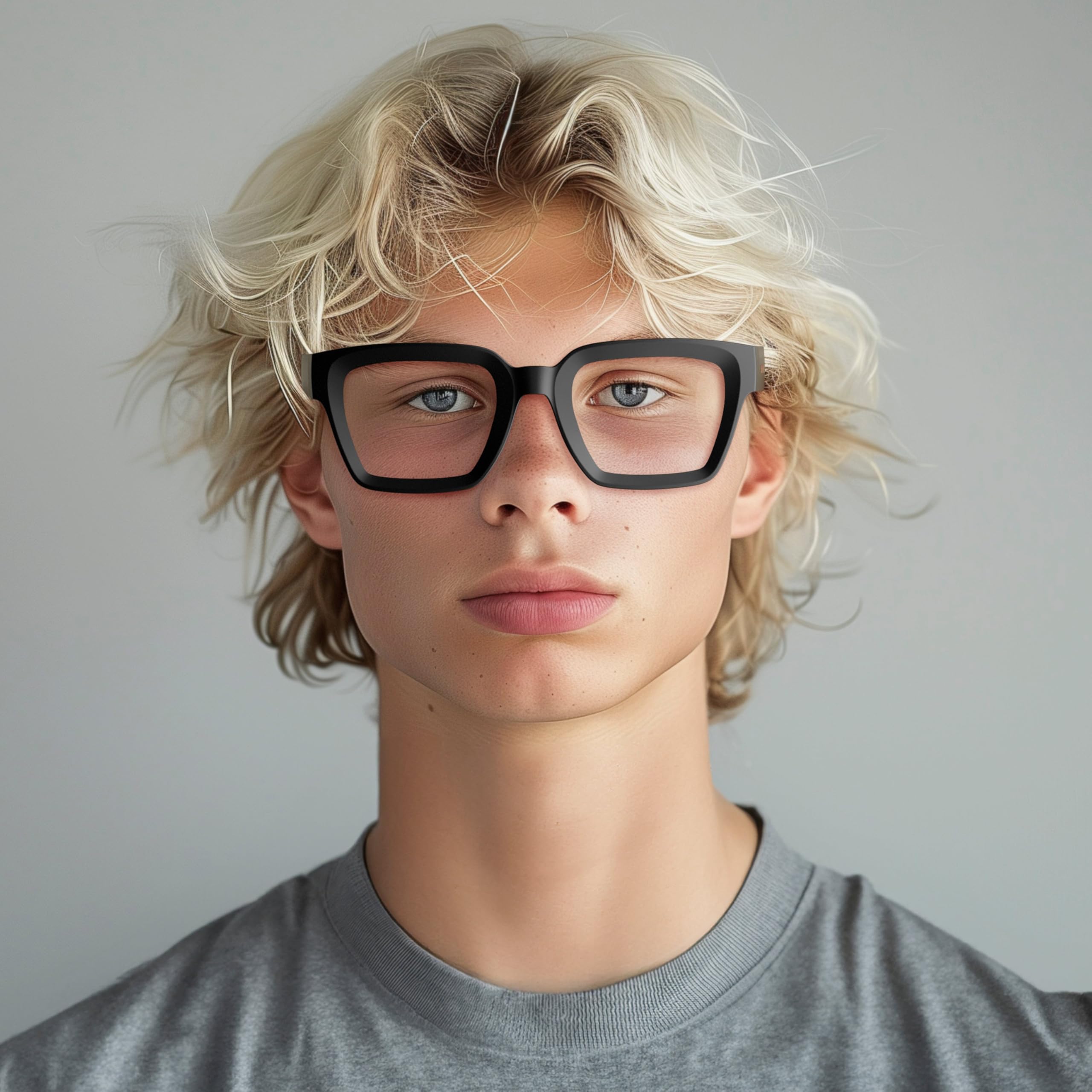 LONDON MOLE® Phoenix large oversized reading glasses, Rubberised Black - Image 4