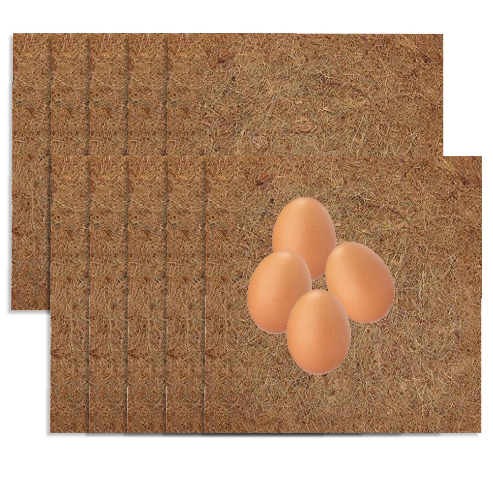 10 Sets Chicken Nesting Pads,Nesting Box Pads For Chickens Washable | Chicken Coop Floor Mats, Reusable Hen Nesting