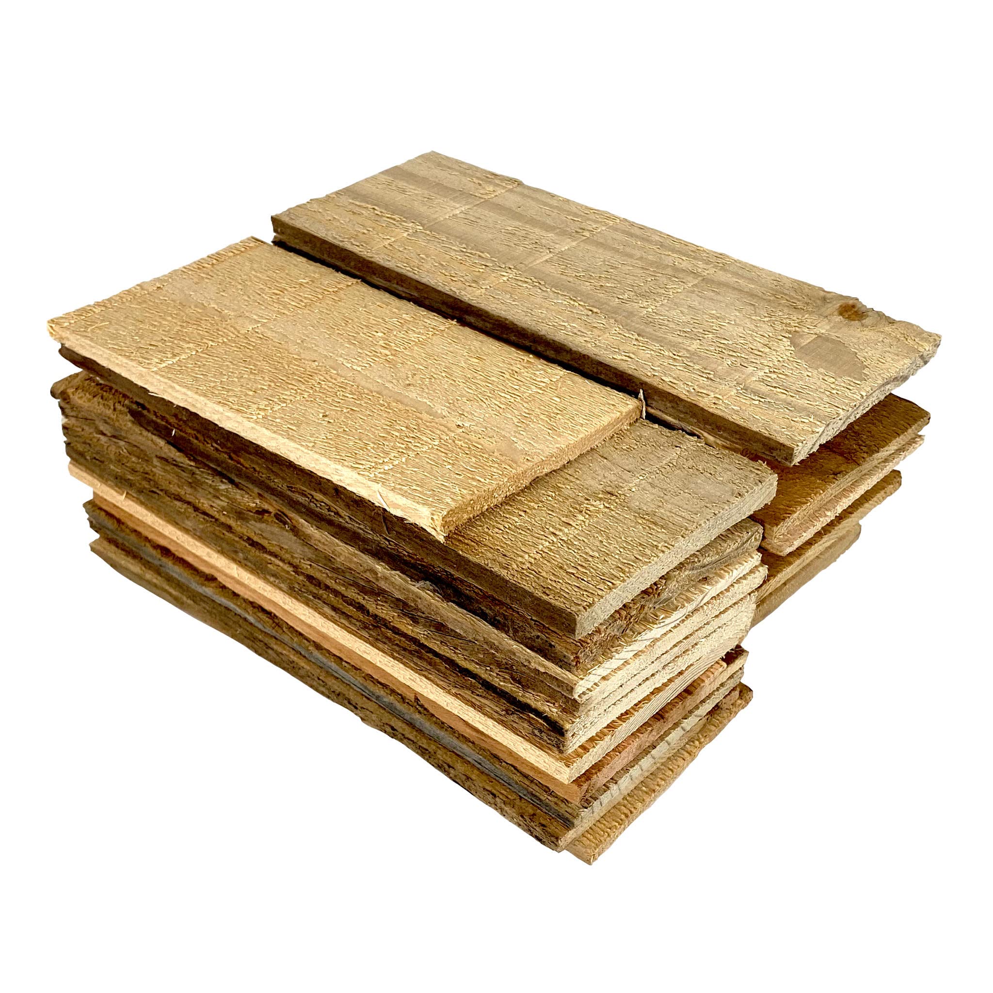 Mixed Scrap Wooden Plank Bundle (5”-8” x 3”) – Raw & Reclaimed Wood for DIY, School Projects, or Decoration – 1.5 lb Unfinished Wooden Slats for