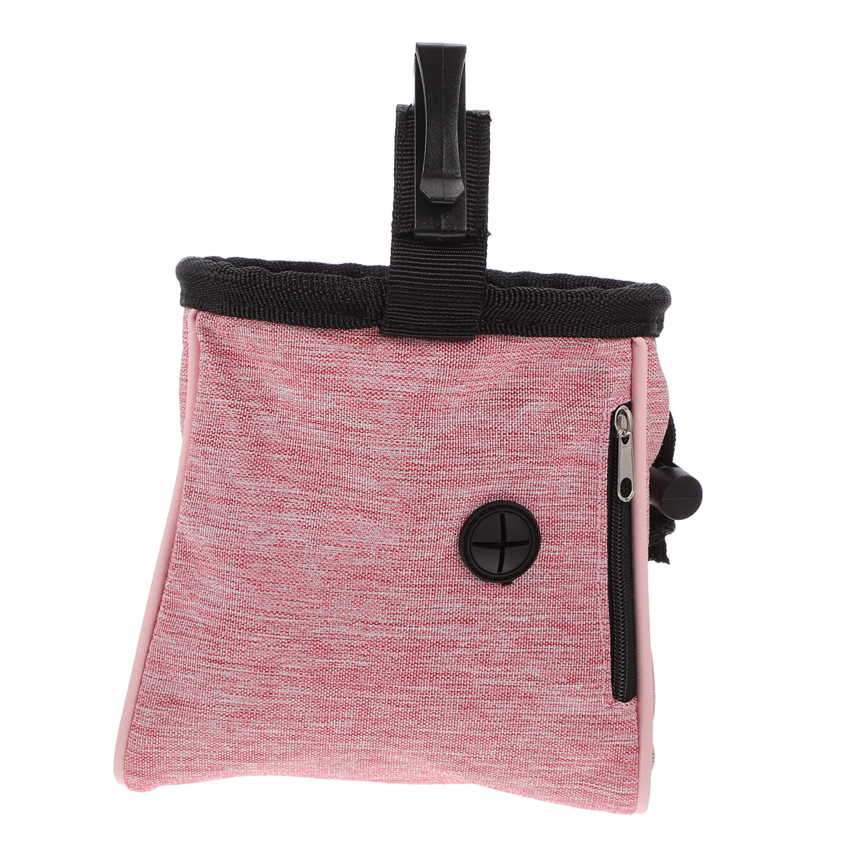 Yardwe 1 Pc Paquete De Bocadillos para Mascotas Cinturón De Bolsa De Entrenamiento De Golosinas Bolsa De Entrenamiento para Perros Hombre Tela Oxford Rosa Cachorro Suministros De Mascotas