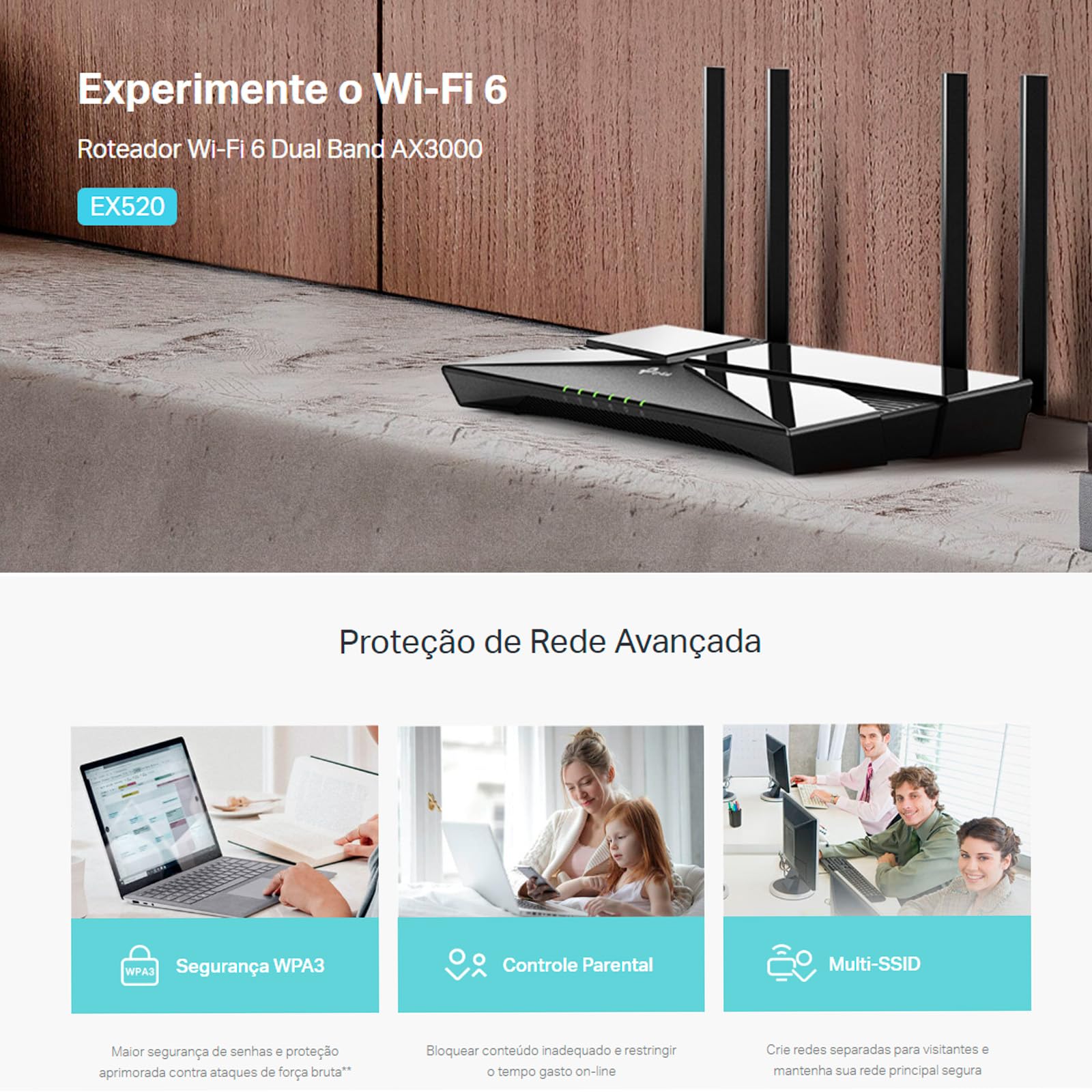 Roteador + Terminal ONT GPON TP-LINK XX530V VOIP WI-FI 6 AX3000