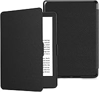 Vista 1 de Fintie Slimshell - Funda para Kindle de 6 pulgadas (11ª generación, versión 2024/2022), funda ligera de piel sintética con apagado y encendido Negro