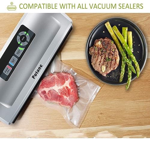 POTANE Vacuum Sealer Bags, Precut 150 Gallon 11x16
