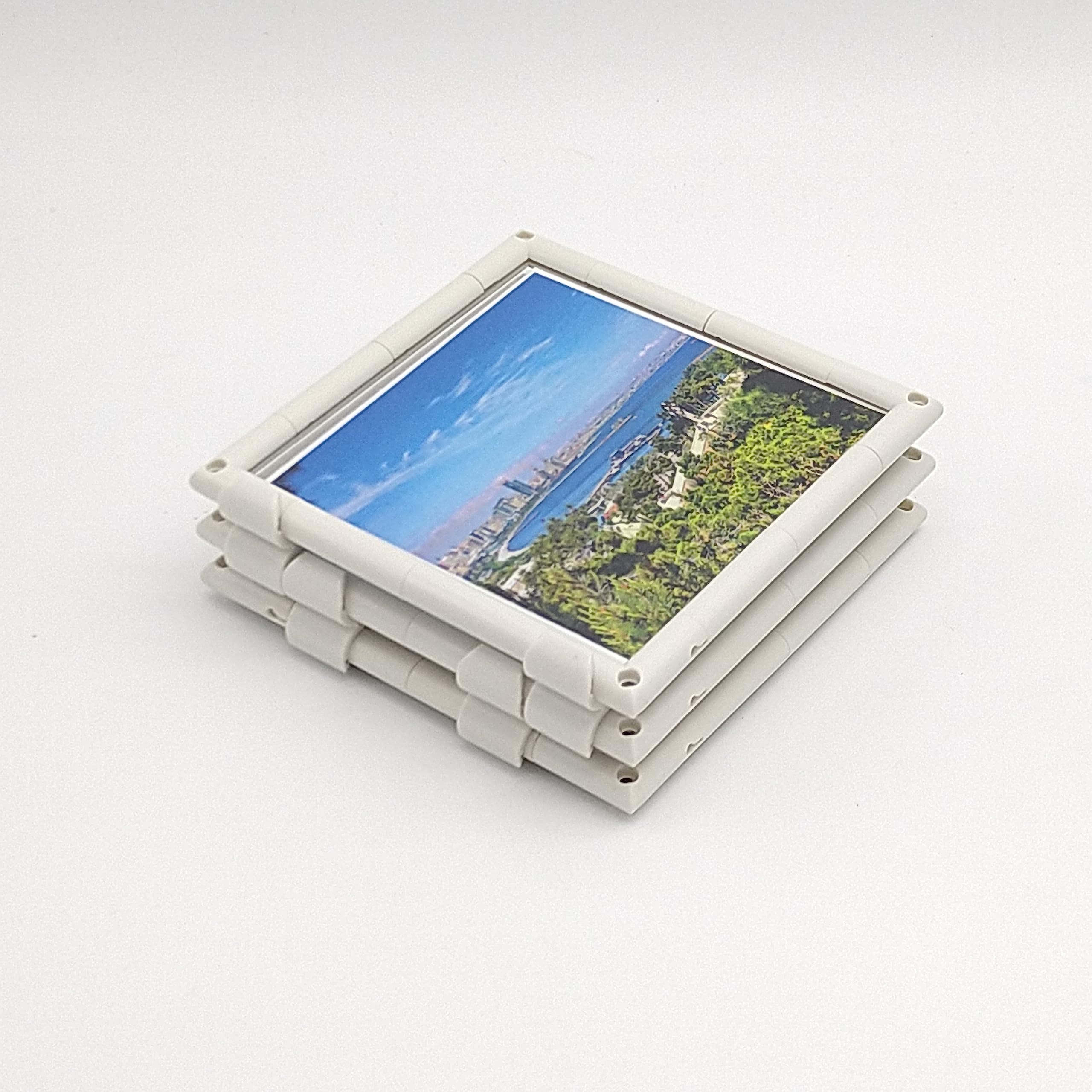 Amazon.co.jp: フォトフレーム 3面 (9㎝×9㎝) 組み立てキット (H106