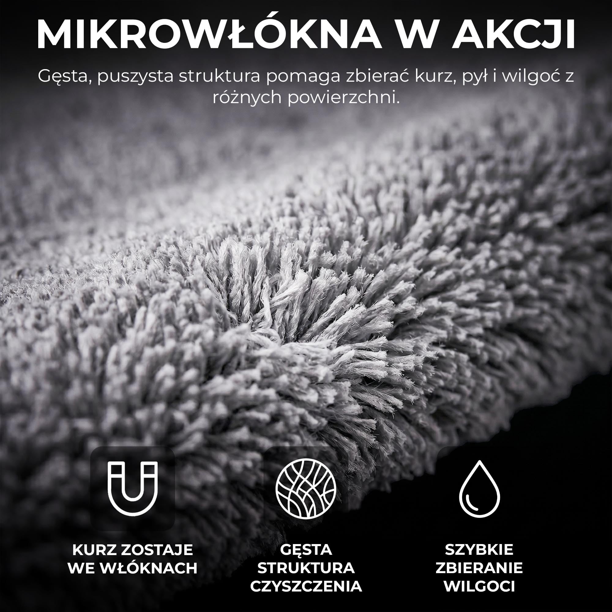 ToolSpace Mikrofibra do Detailingu 320 gsm 40x40 cm 4 szt. Poliertuch Auto Ściereczki do Polerowania Lakieru Wosku Szyb Kokpitu Miękkie Chłonne Bez Smug Wielorazowe Mikrofibra Premium do Auta i Domu