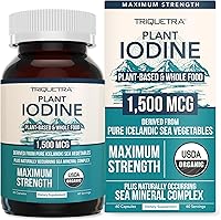 Vista 9 de Suplemento de yodo orgánico de complejo de vegetales marinos, forma de alimento integral y cruda - Complejo de yodo más minerales traza - Contiene