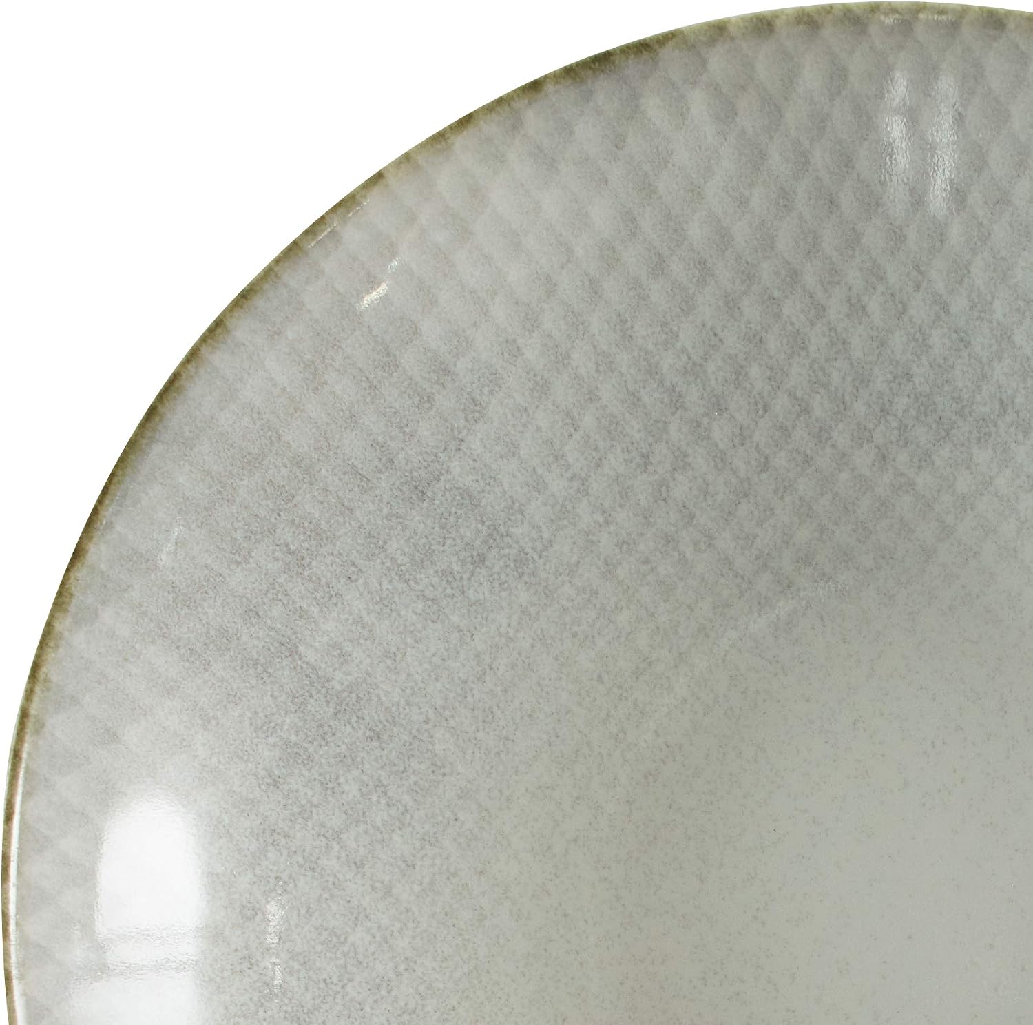 Amazon Brand – Rivet Marmount Modern Reactive-Glaze Stoneware 6-Piece Dinner Bowl Set, Grayscale Snake