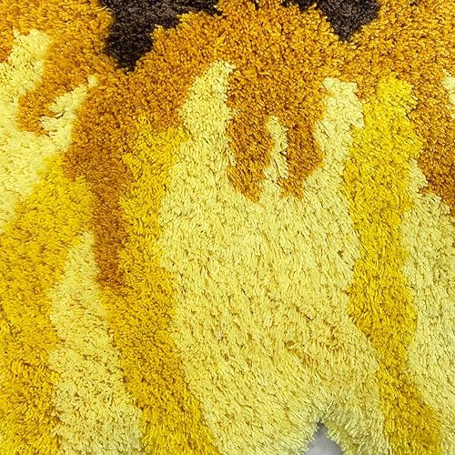 Miniatura 5 de USTIDE Alfombra de pasillo de girasol, alfombra de área floral con parte trasera antideslizante, alfombra de entrada decorativa para interiores y