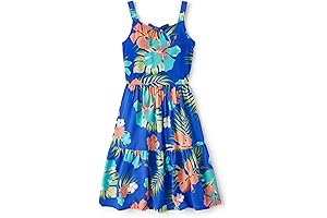 Girls' Printed Sun Dresses for Summer