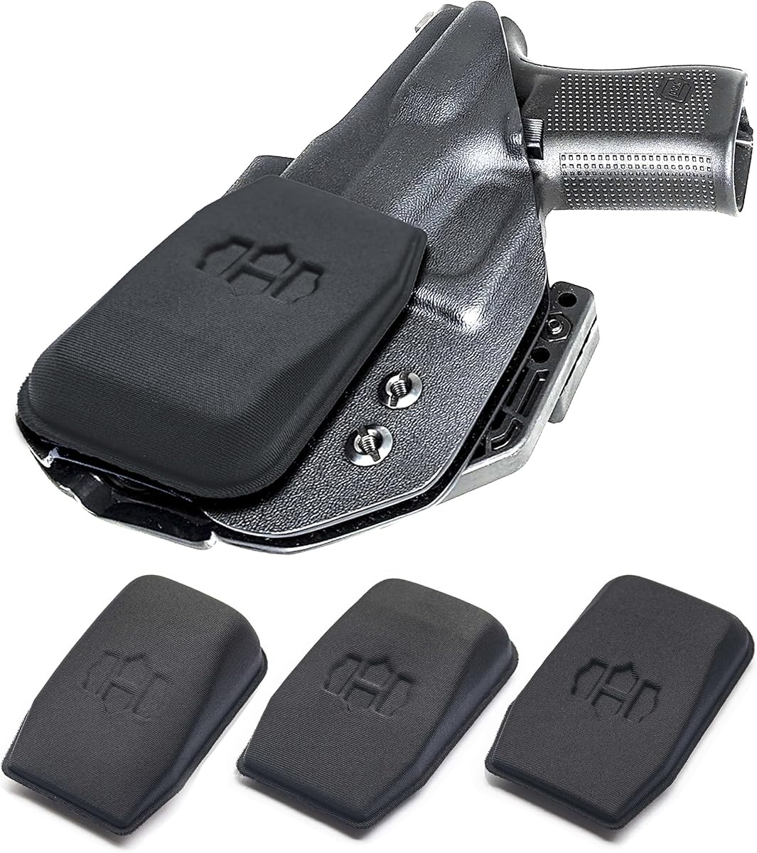 Holster Wedge Kit for IWB Holster,3 Sizes Universal Foam Pad,Sweatproof Design - Enhanced Comfort for Kydex & Most Holsters (Black)