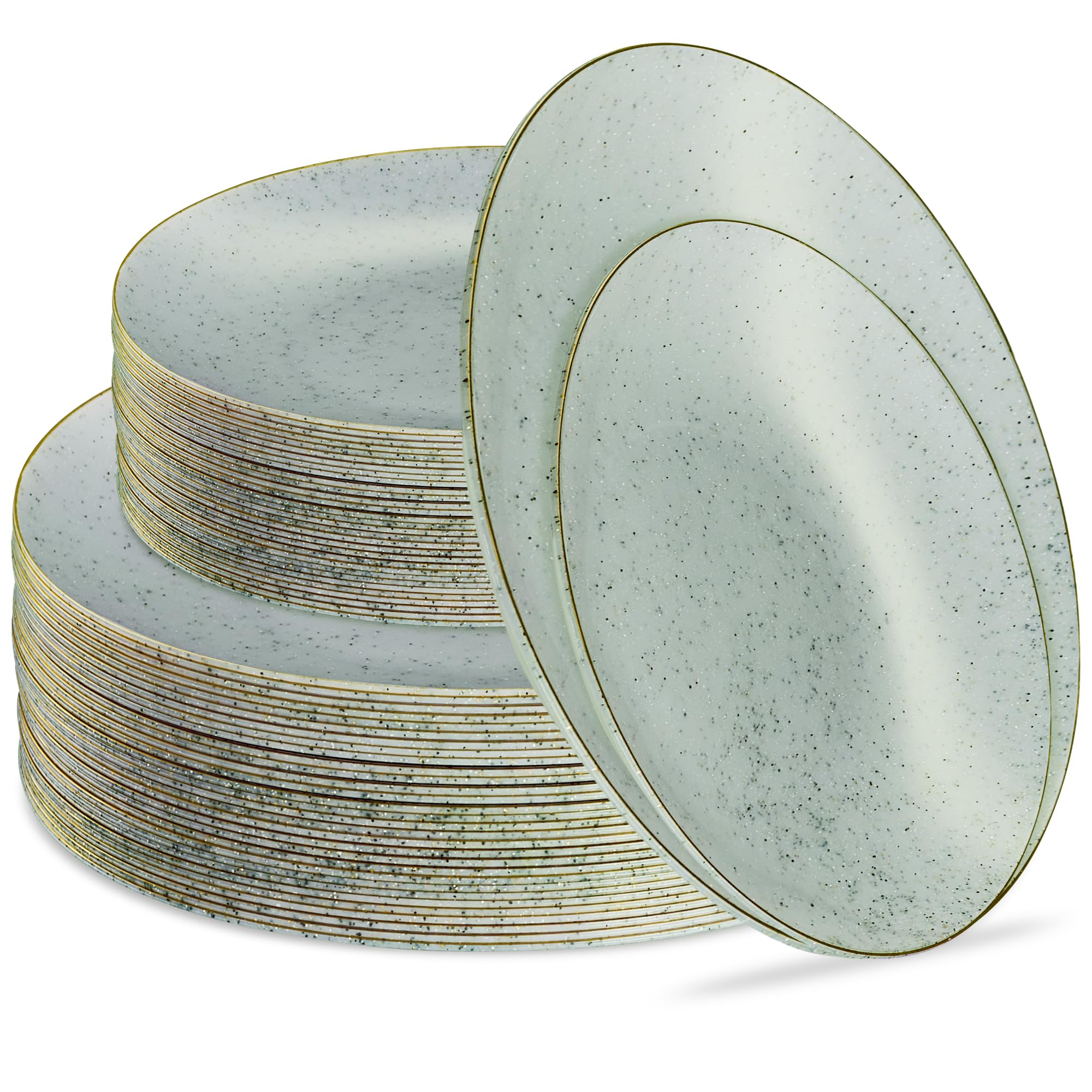 Elegant Disposable Plates - Granite Party Set -21