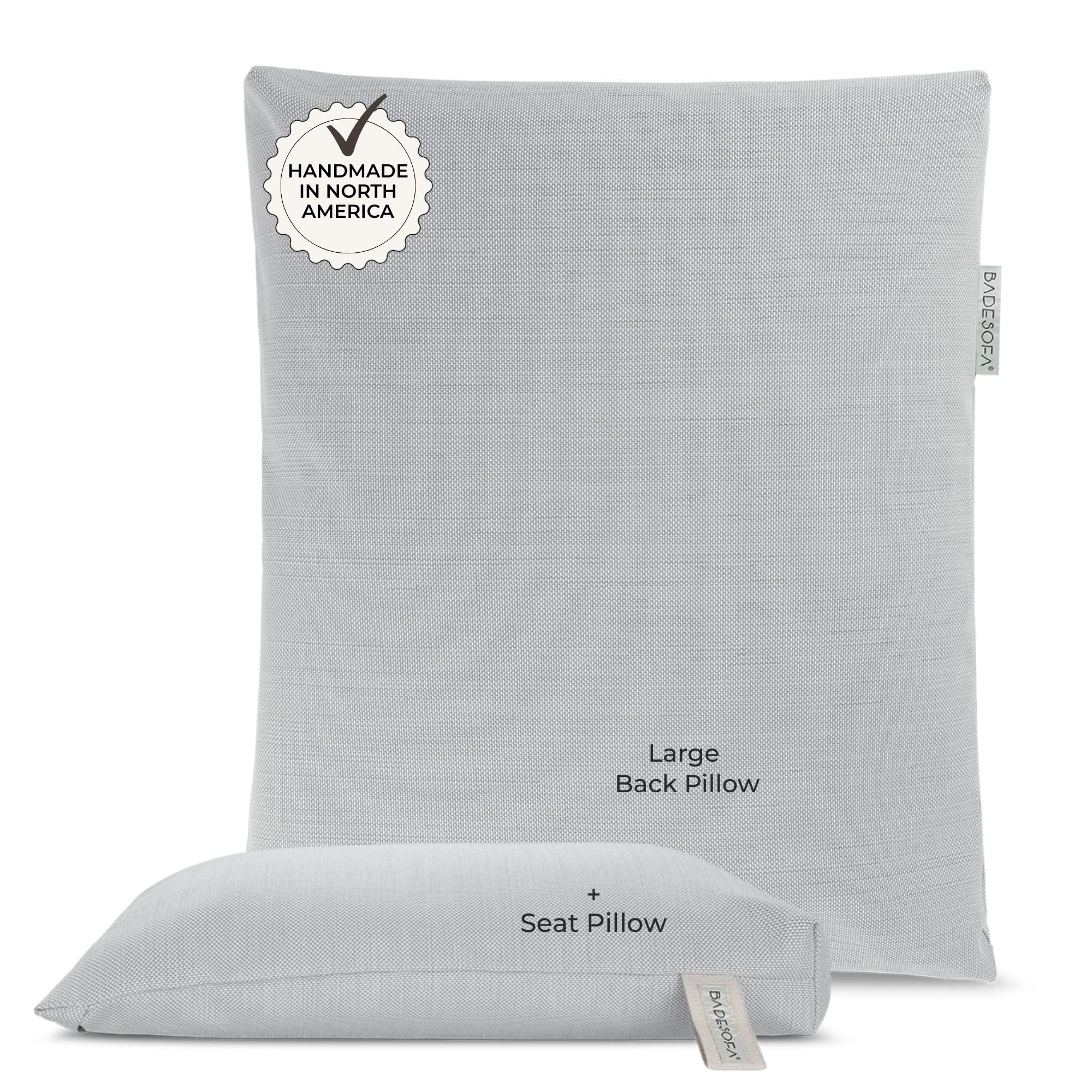 BADESOFA® Luxury Full Body Bath Pillows for Tub Set in Grey