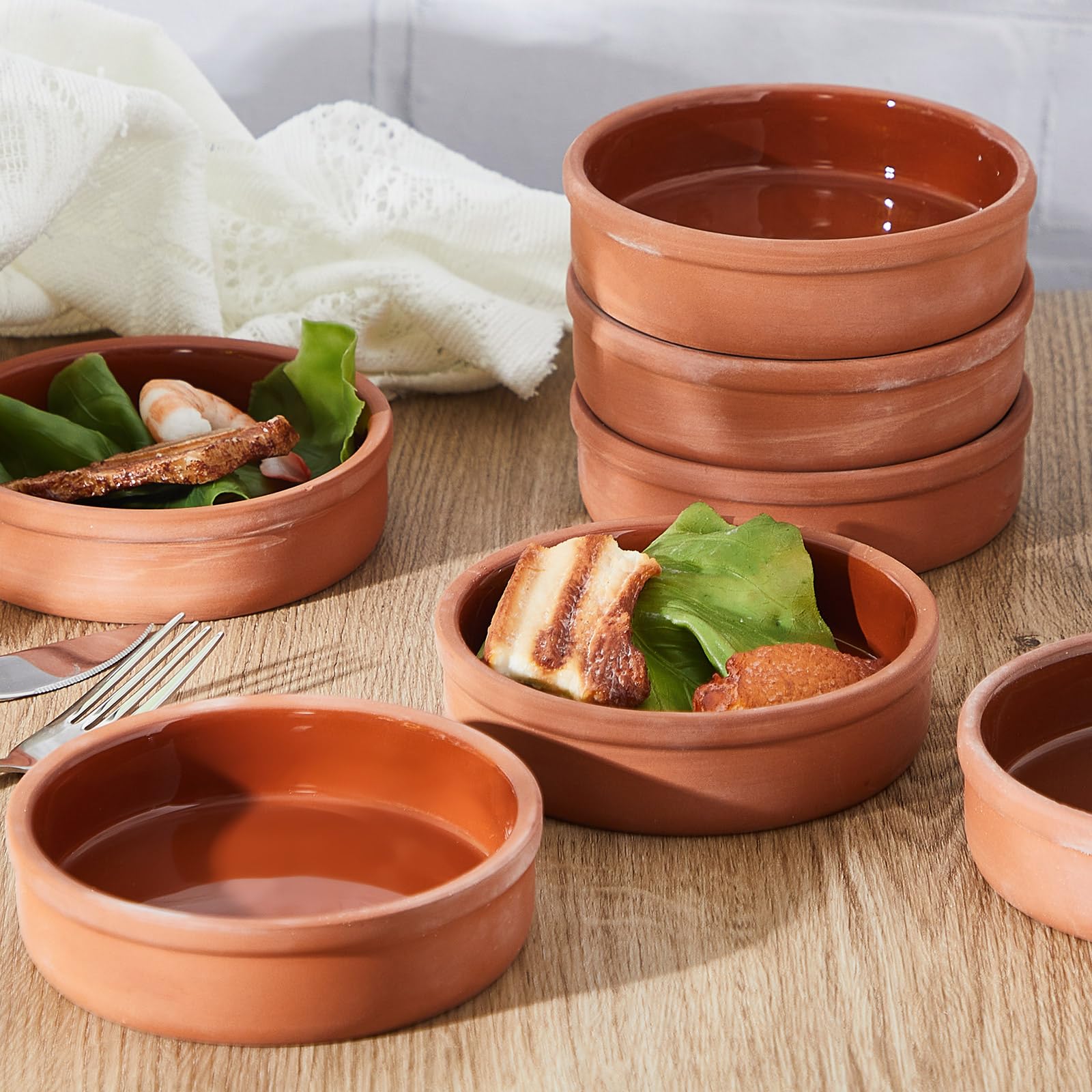 Amazon.com: Teenyyou 10 Pcs Mexican Clay Bowls Set, 4.3