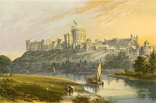 ZhiChengHflBM Vintage Painting Print Canvas Wall Art Canvas Picture Windsor Castle by Alexander Lydon Poster Artwork for Home Decor 60x90cm