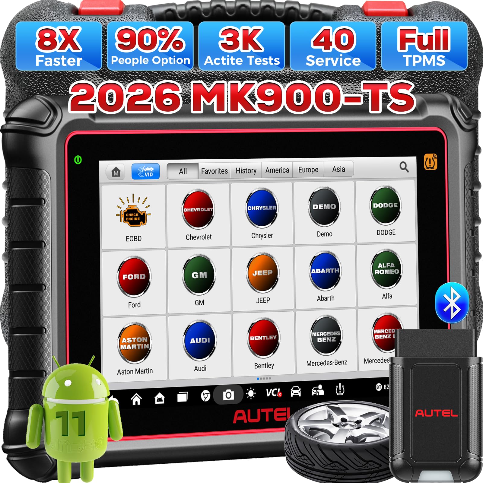 AUTEL MaxiCOM 自動車診断ツール MK900-TS Amazon.co.jp: Autel Scanner Maxicom MK900TS 2026 MK900-TS MS906-TS