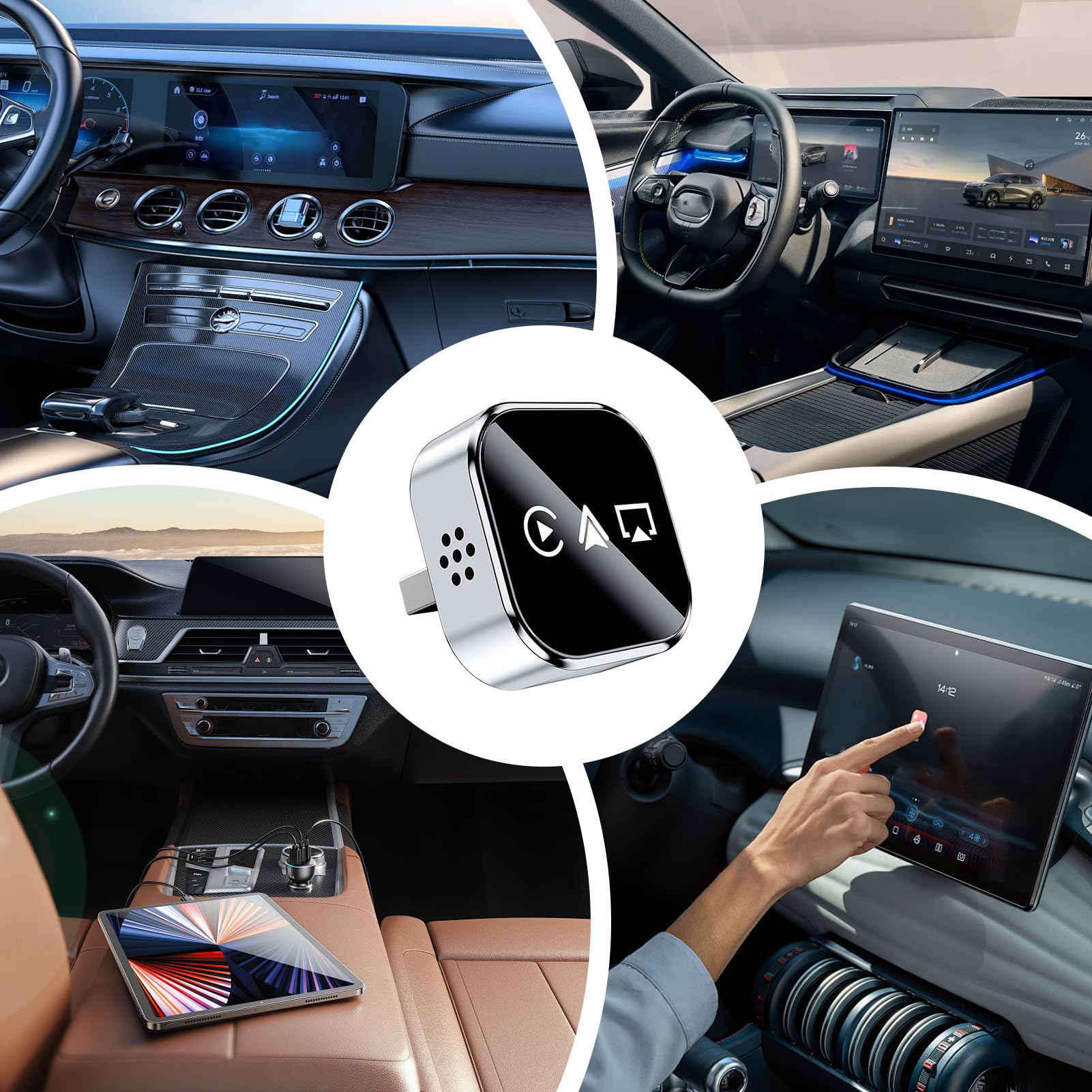 Adattatore per il mirroring dello schermo nel convertitore video per auto