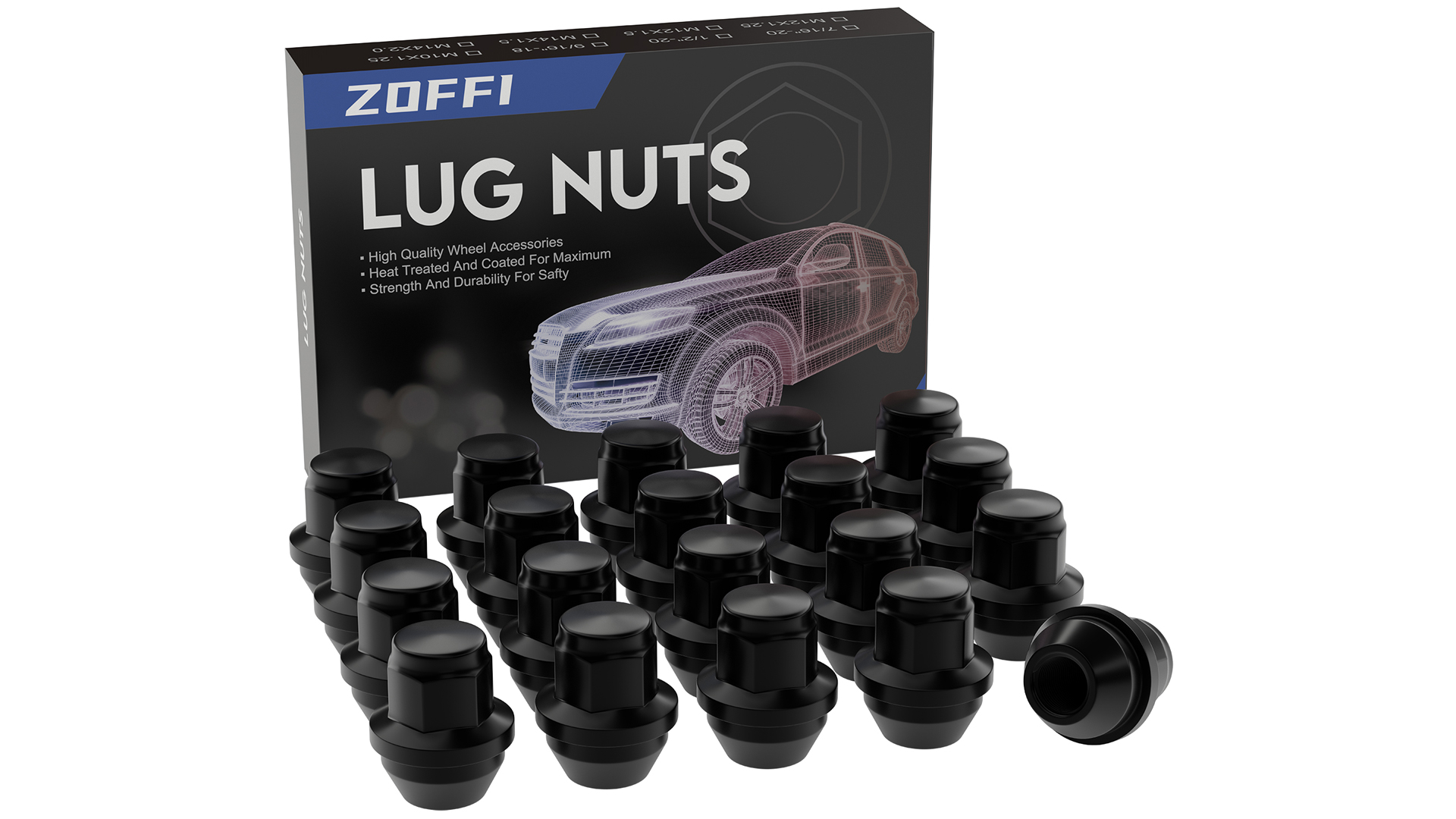 Amazon.com: ZOFFI M12x1.5 One-Piece Lug Nuts - Replacement for