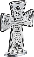 CA Gift SQP101 First Holy Communion Standing Message Cross Frame, 3"
