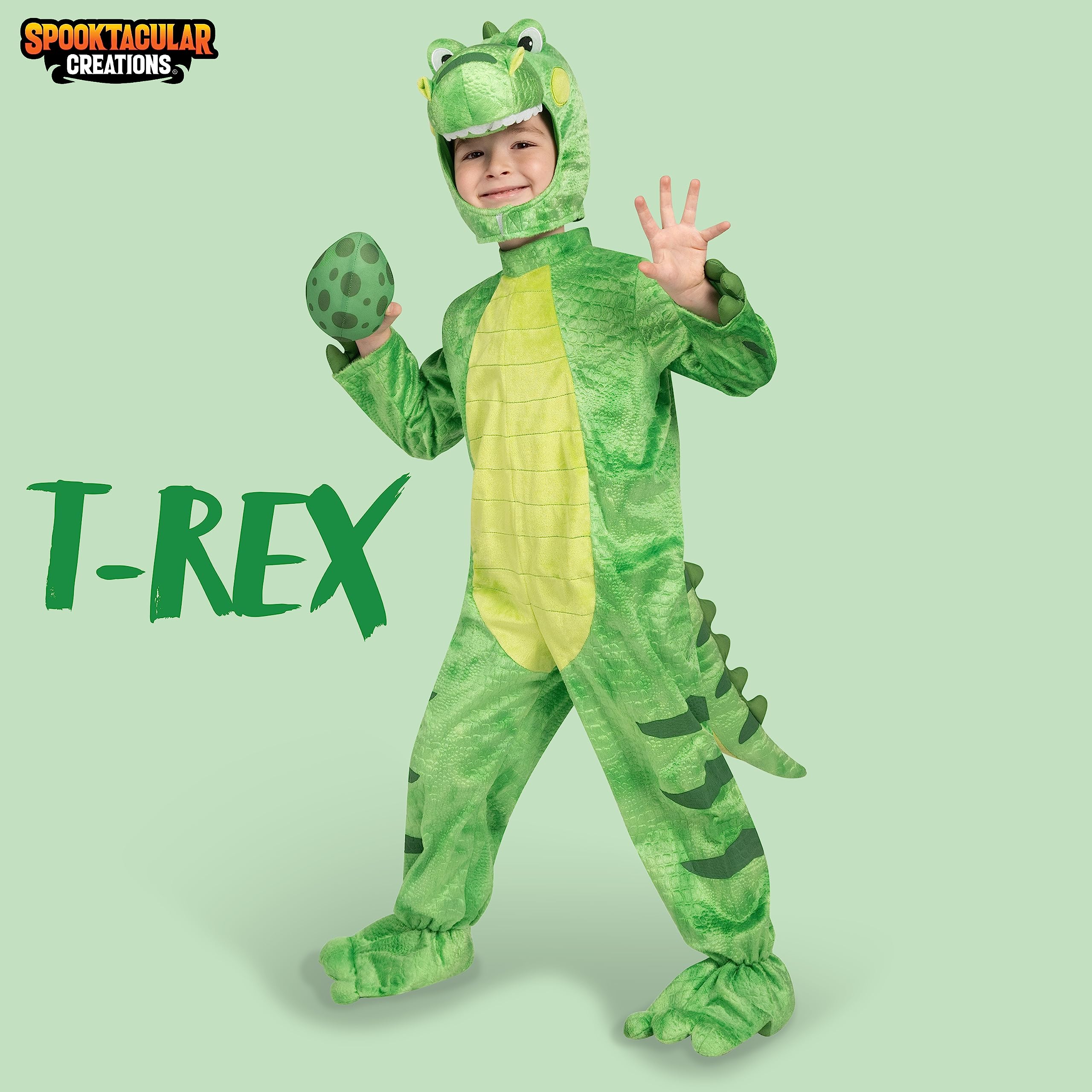 Spooktacular Creations Halloween Dziecko Pomarańczowy Dinozaur T-Rex Realistyczny kostium dla dzieci Mały Halloween Sztuczka lub umowa