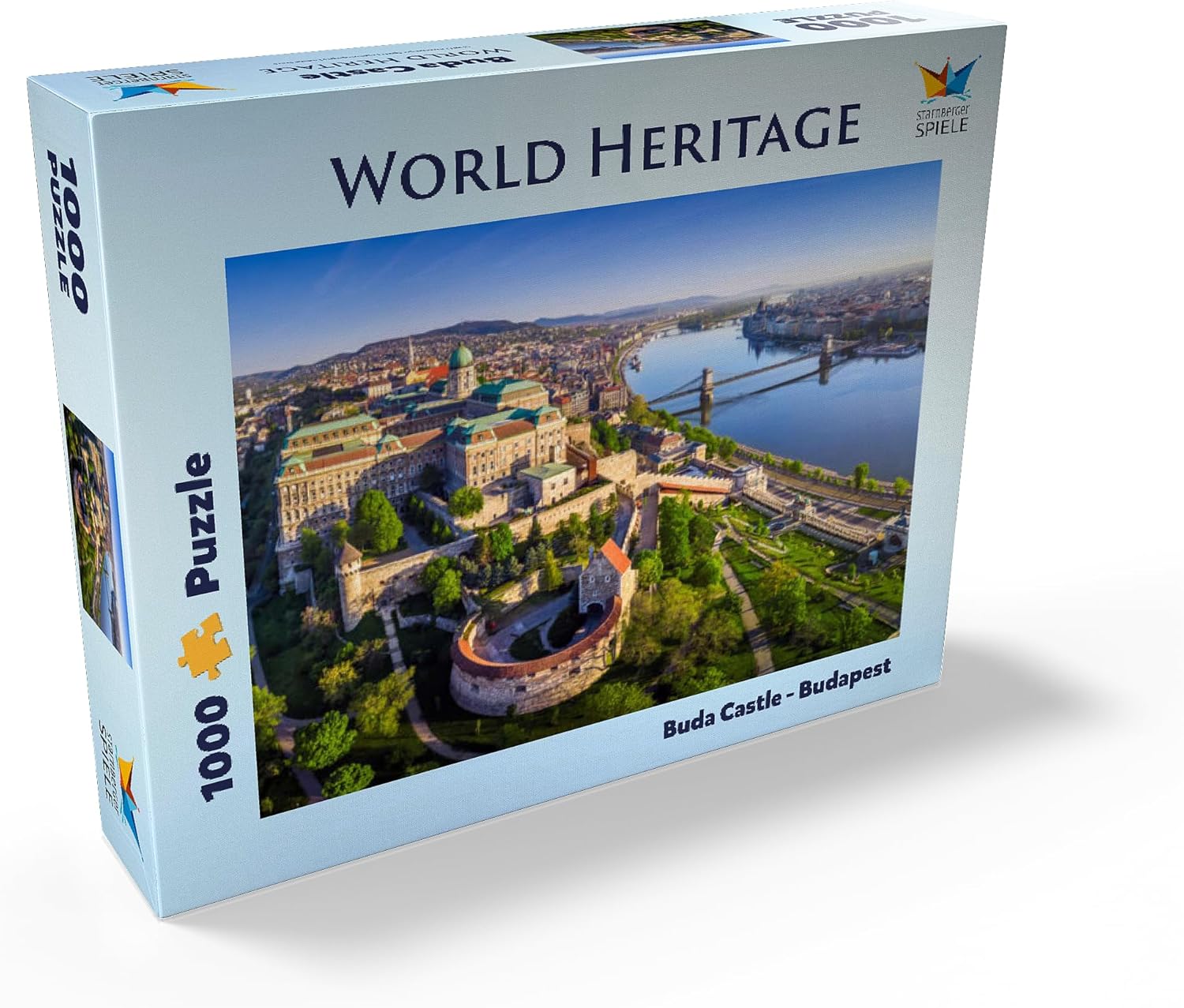MyPuzzle Castle Palace in Budapest, Hungary, UNESCO World Heritage Site - Premium 1000 Piece Jigsaw Puzzle for Adults