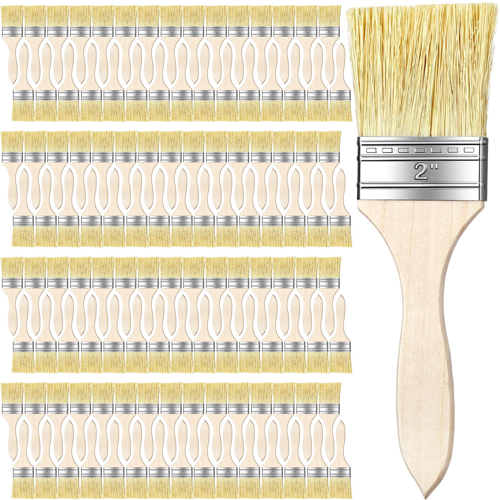 Juego de 120 pinceles de 5 cm, para pintura, barniz, pegamento, epoxi, manualidades, madera, paredes y muebles