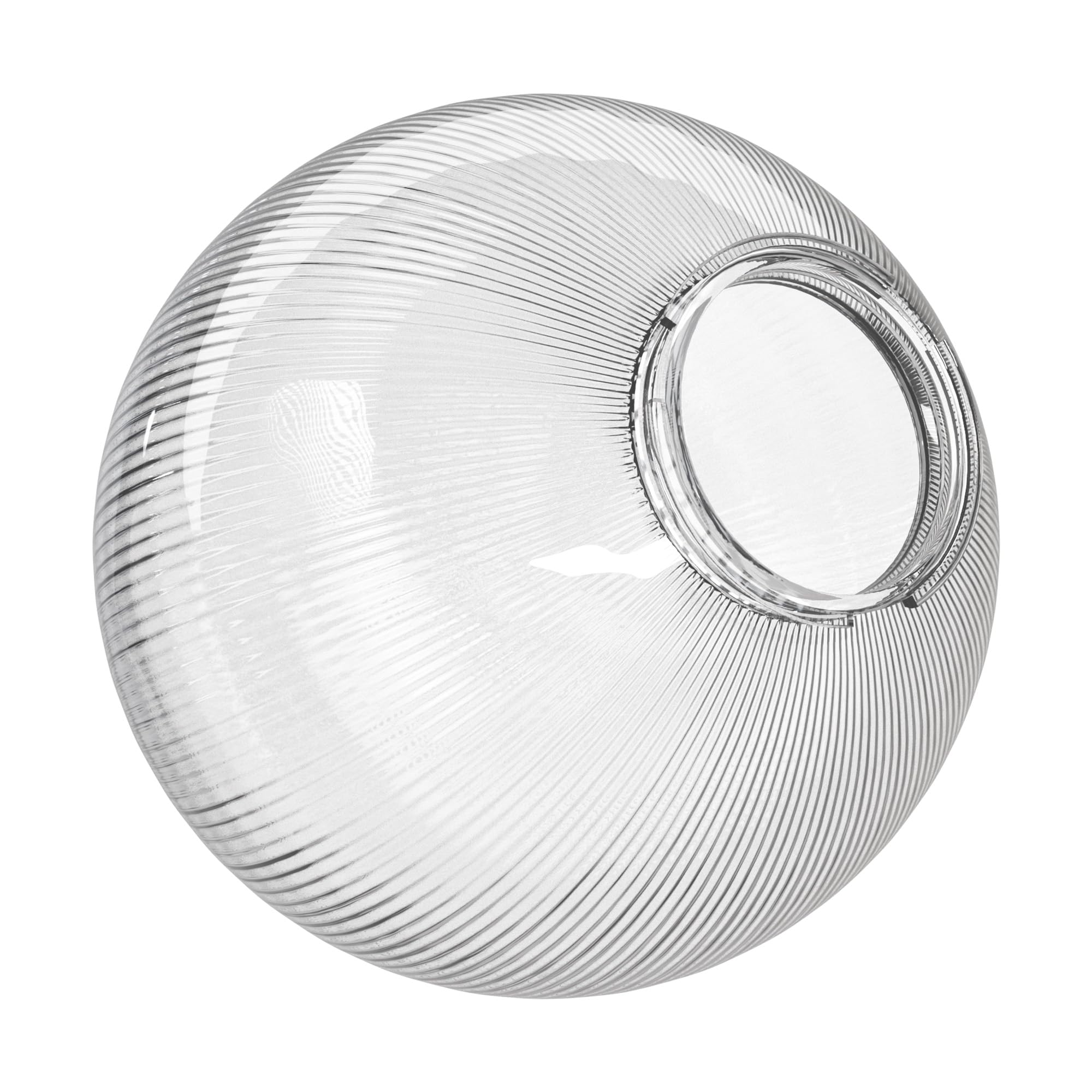 KASTLITE 12" Clear Prismatic Acrylic Post Globe, 3.94" Twist Lock Neck, USA