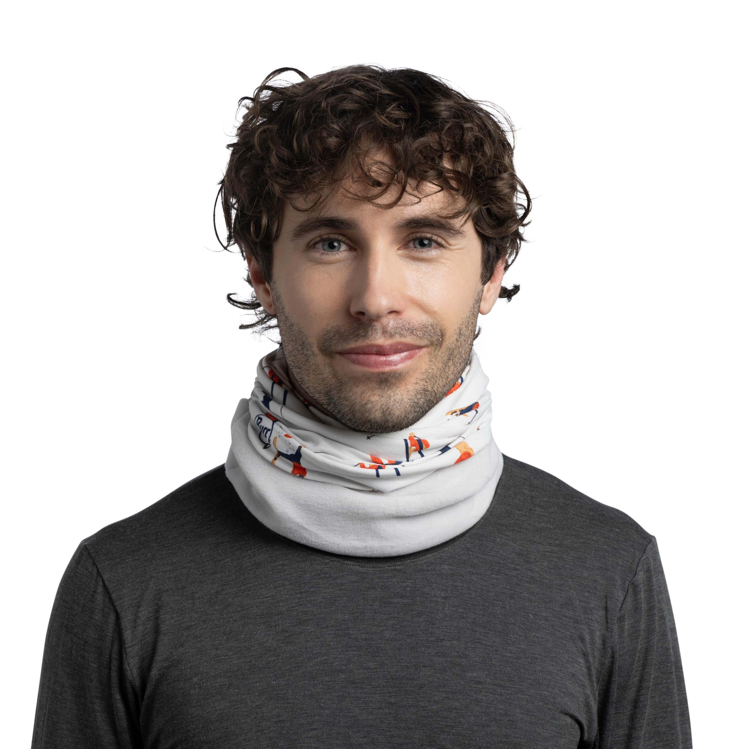 Buff| Braga de cuello Polar Multifucional, Calida, Forro, Comoda, Sueve Hombre Mujer Talla única Ecru
