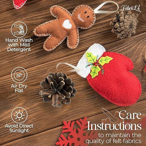 Miniatura 6 de FabricLA Tela de fieltro para manualidades, 18 x 18 pulgadas de ancho y 0.063 in de grosor, color burdeos, utiliza este fieltro suave para