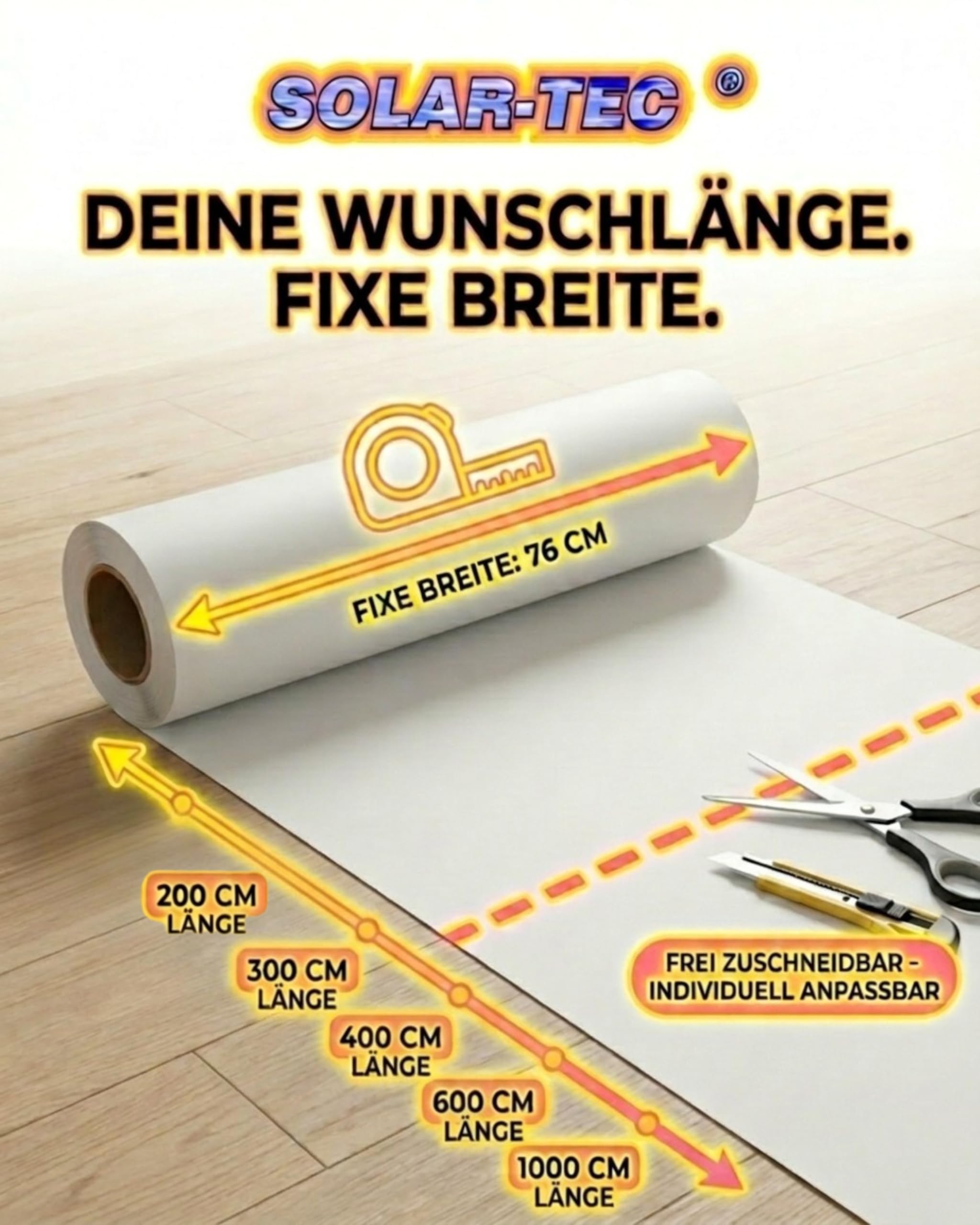 Sichtschutz-Folie - Selbstklebende Fensterfolie - Blickdichte Milchglasfolie - Klebefolie - UV-Schutz Glasfolie - seidenmatt - 76 x 600 cm