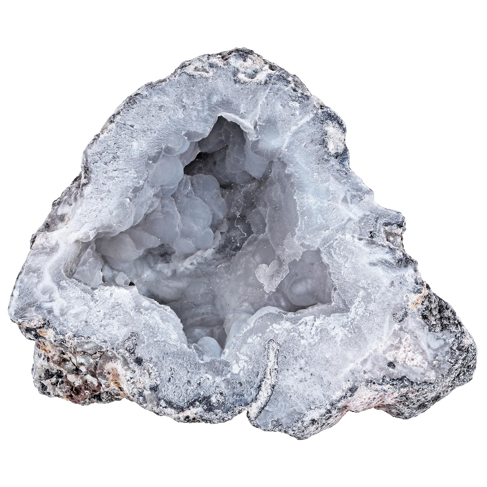 mookaitedecor Agate Geode Crystal Cluster Specimen Irregular Rocks and Minerals for Collecting Decorative Stone Home Decor, Natural Healing Crystal Geode Gift Rare Raw Crystal Rough Stone, 301-400g