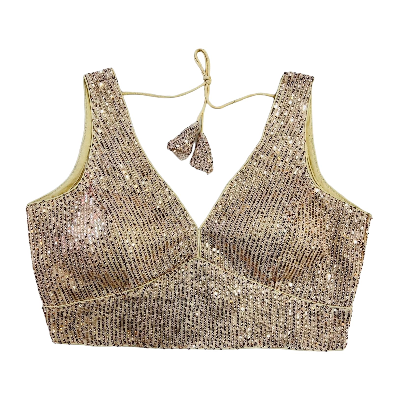 GenericNJ Creation Designer Silk Blouse with Dori, Bollywood Choli Indian Ethnic Blouse