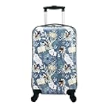 Harry Potter Hedwig 20 Inch Blue Carry-on Luggage with rolling wheels