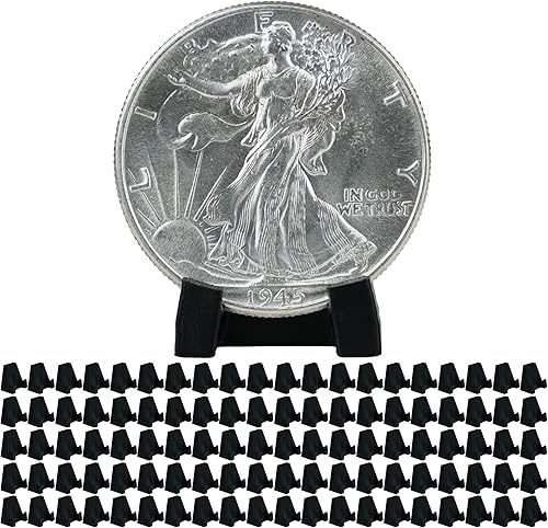 Miniatura 1 de PINEAPPLE Soporte de exhibición de monedas, caballete, soportes para monedas para exhibir una moneda, pequeño coleccionista de plástico (paquete de