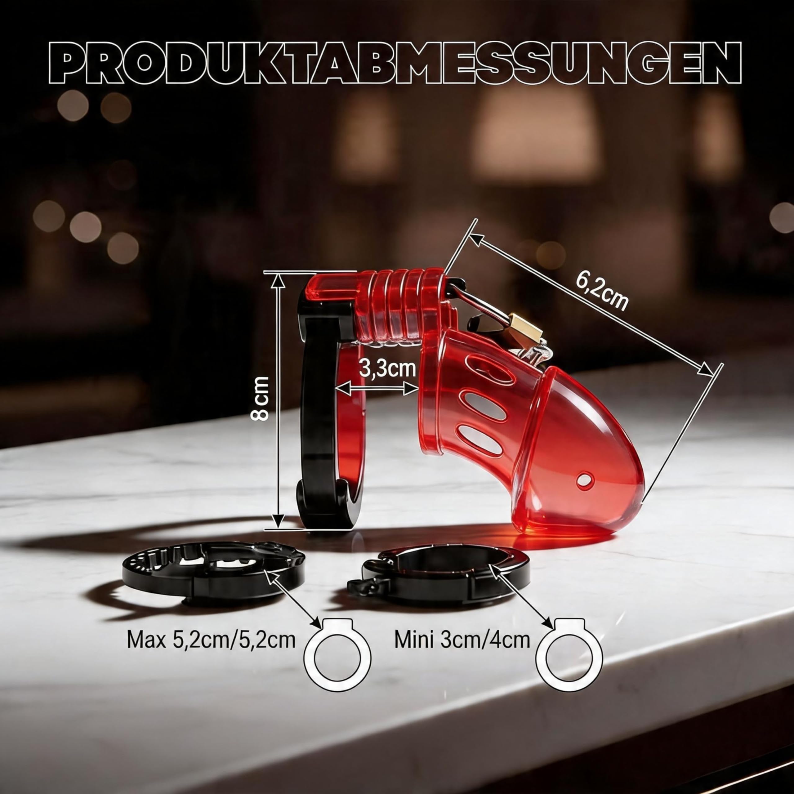 Peniskäfig Keuschheitskäfig herren extrem 7cm Cockring ⌀3-5,2cm Chastity cage männer Keuschheitsgürtel für herren Penis käfig Cock cage Chastity cage male Peniskäfig klein Cockcage FOPS N22-3