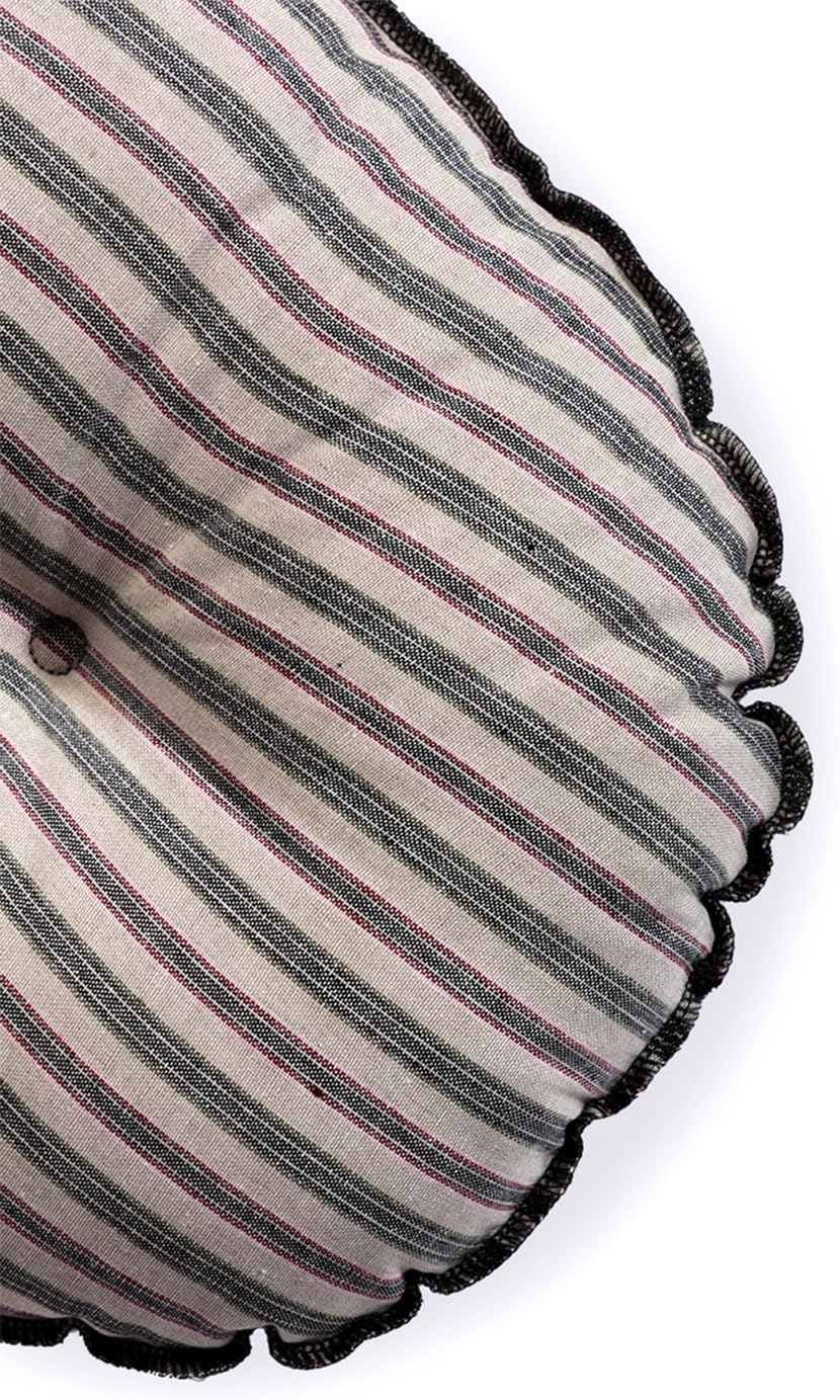 Danish Design 40 Inch Rustic Striped Denim Quilted Mattress