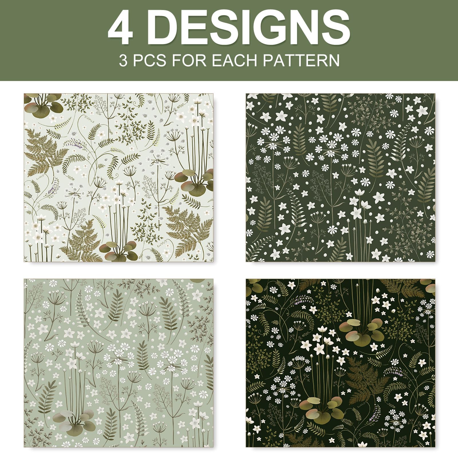 William Morris Wrapping Paper 6 Vintage Floral Style Gift