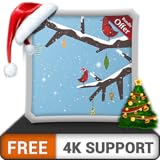 無料のメリークリスマスHD-HDR 4Kテレビ、8Kテレビの美しい景色で部屋を飾り、壁紙、クリスマス休暇の装飾、調停と平和のテーマ