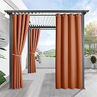 Vista 50 de RYB HOME - Cortinas opacas extraanchas para exteriores, impermeables, resisten el viento, 100 pulgadas de ancho x 84 pulgadas de largo, 1 panel