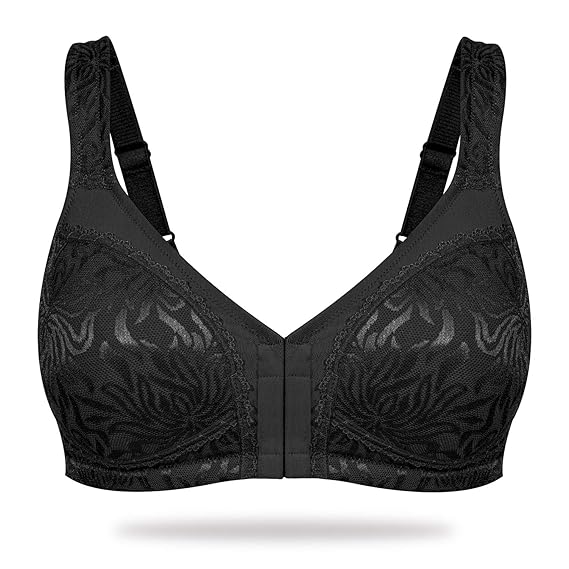 Buy Wingslove Women's Front Closure Full Figure Minimizer Bra Wirefree