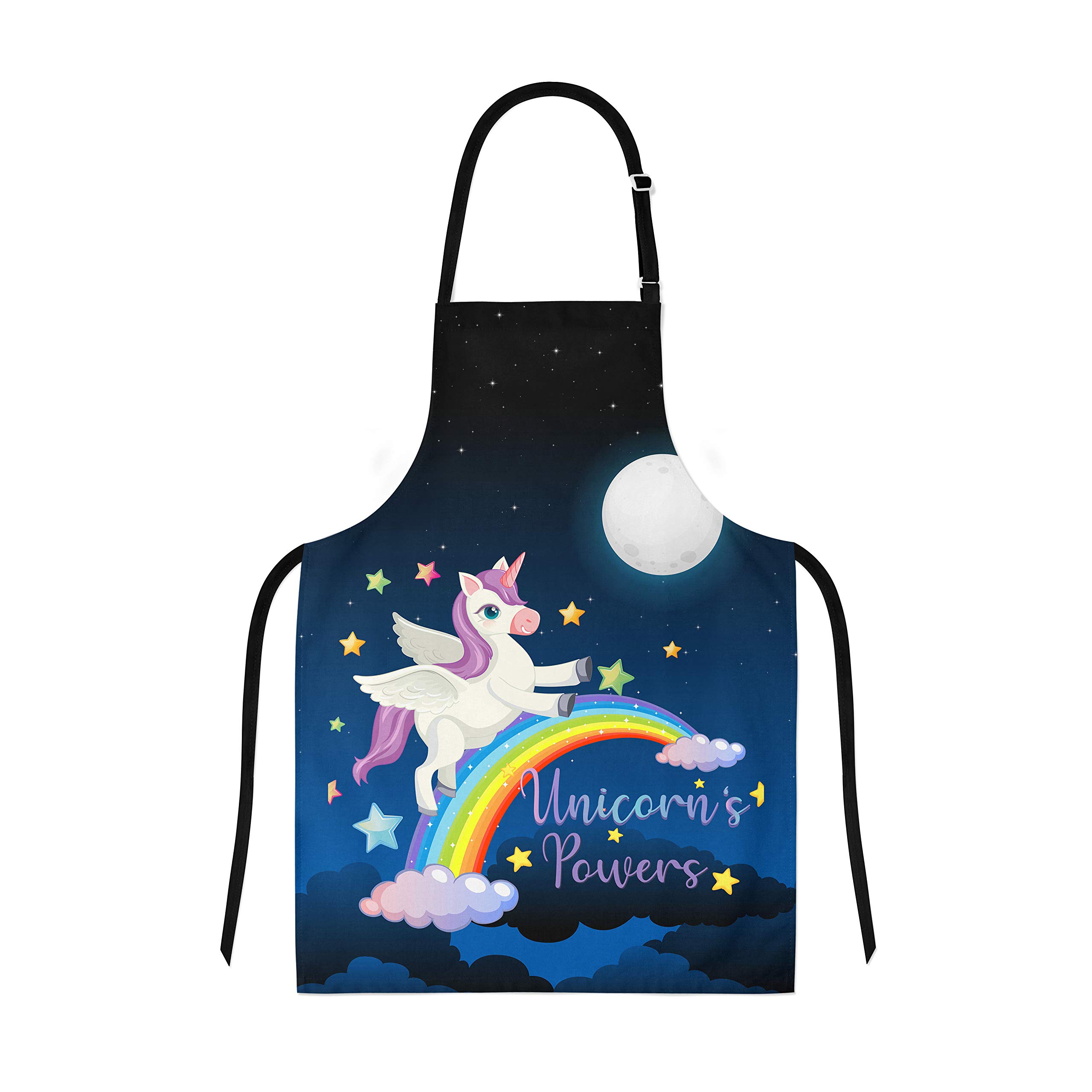 Hopcara® Unicorn Power Kids Apron for Girls | Waterproof Chef Apron for Kids | Washable Kids Apron for Painting Cooking Baking Sculpting | Adjustable Neck | Digital Printed Cotton Fabric Apron 3-7y (B08ZYR12RT) Amazon Price History, Amazon Price Tracker