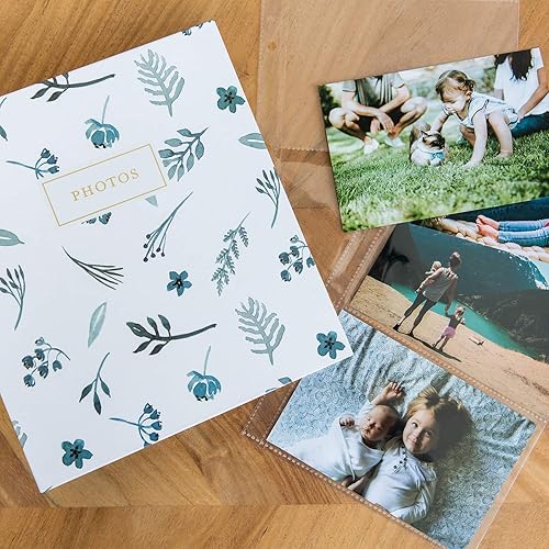 Miniatura 2 de Jot & Mark - Álbum de fotos (200 fotos de 4 x 6, mangas de bolsillo transparentes, 6 divisores de pestañas, carpeta de 3 anillas de 8.5 x 9.5)