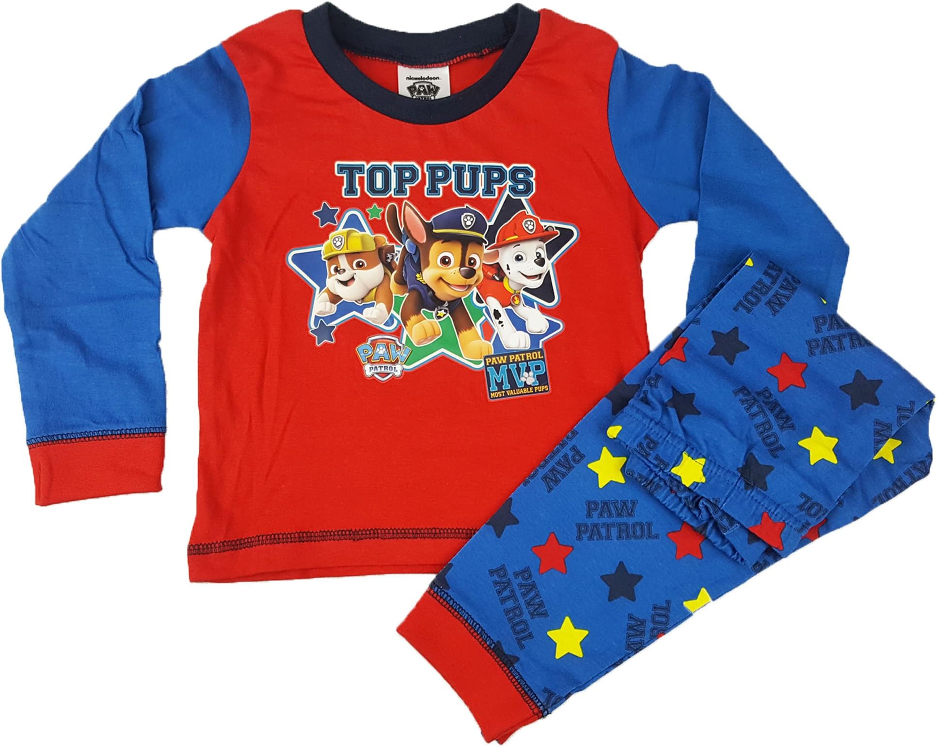 Baby Boys Paw Patrol Top Pups Long Length Pyjama Set 6 to 24 Months (18-24 Months)